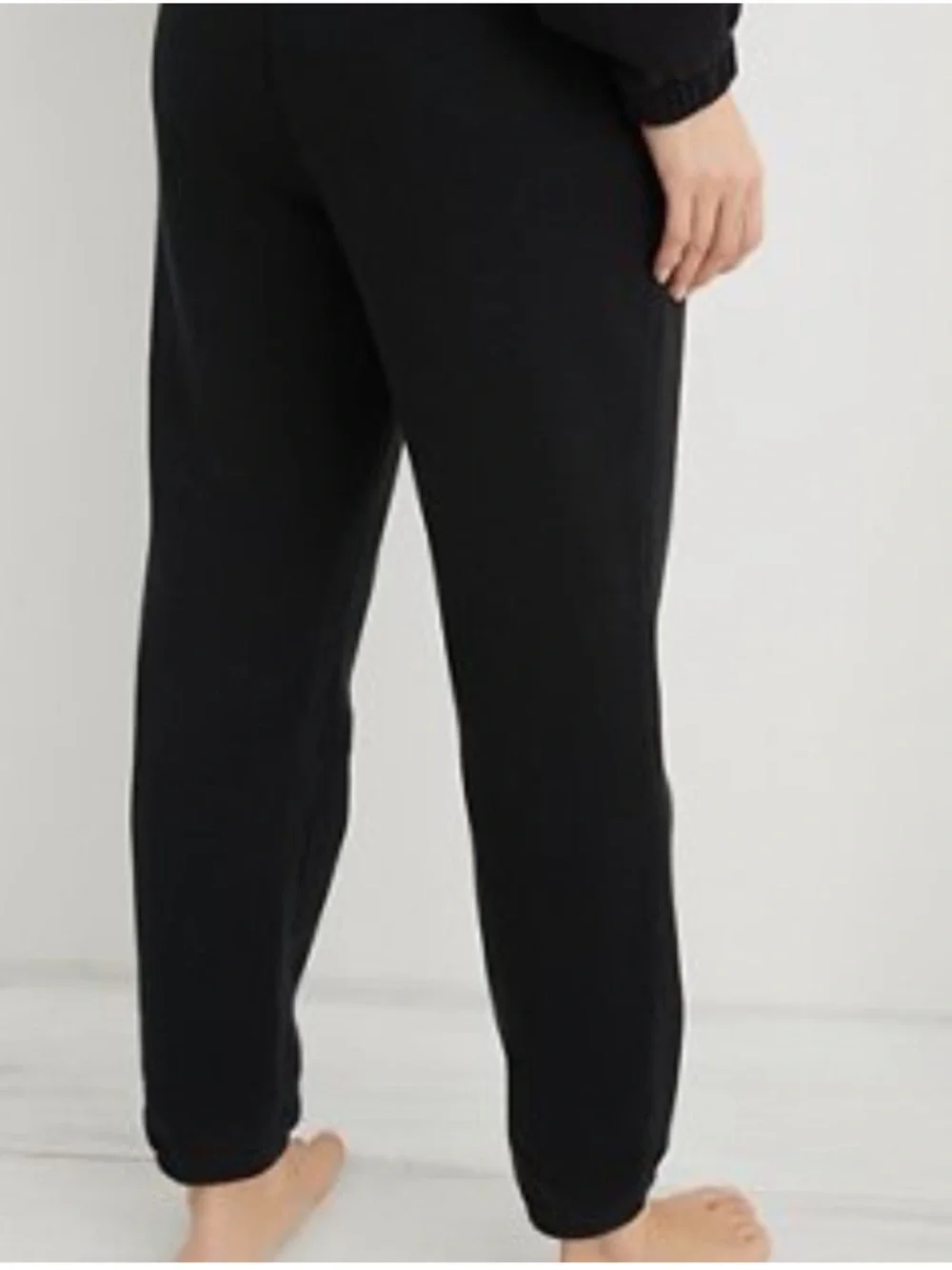 Aerie Fleece Of Mind Jogger Sweatpants in Black XL - Picture 2 of 11